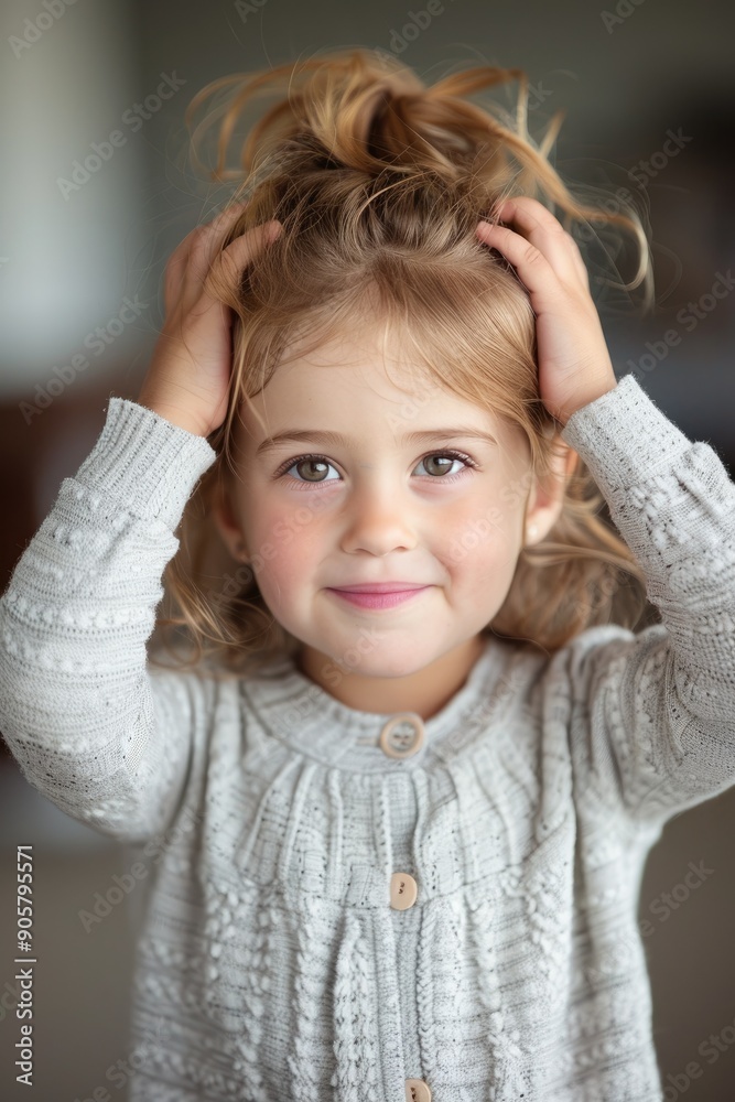 Curious Moments: A Child Scratching Her Head Curious Moments: A Child Scratching Her Head