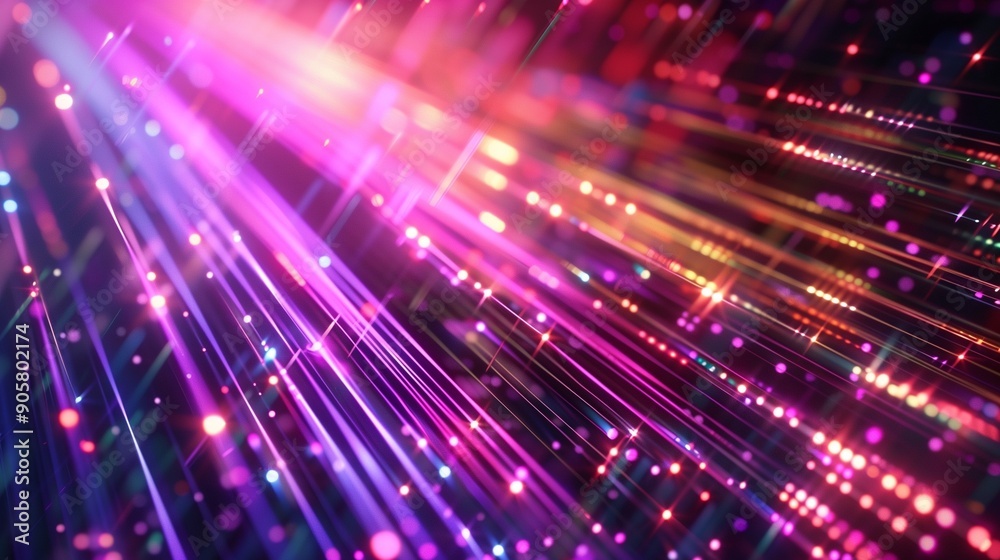 Neon fiber optic lines abstract texture background, abstract speed lines technology background Neon fiber optic lines abstract texture background, abstract speed lines technology background