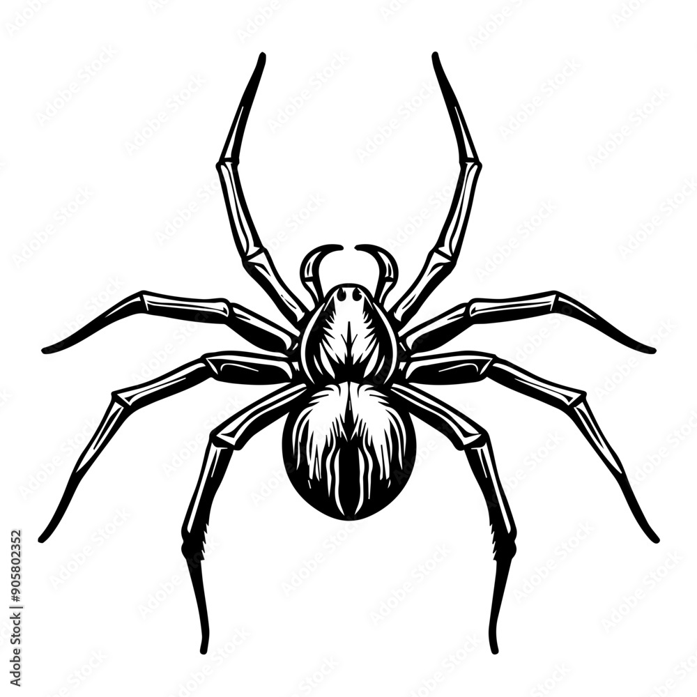 Spider Black Vector Illustration Spider Black Vector Illustration