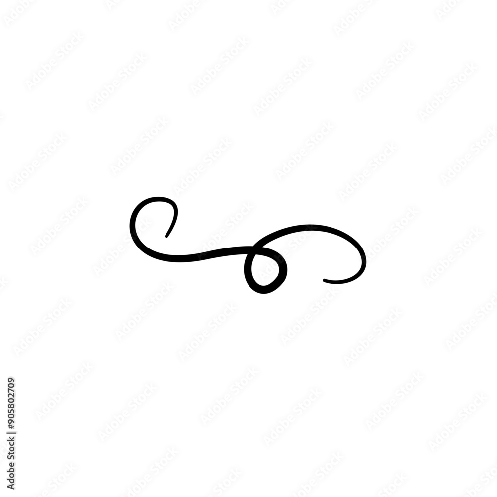 Hand drawn flourishes, swirls, decorative elements vector Hand drawn flourishes, swirls, decorative elements vector