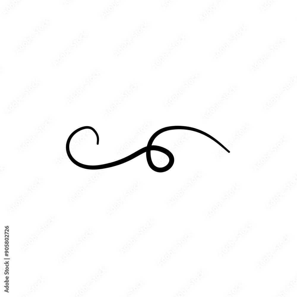 Hand drawn flourishes, swirls, decorative elements vector Hand drawn flourishes, swirls, decorative elements vector