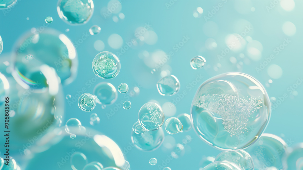 Soft Blue Bubble Background Soft Blue Bubble Background