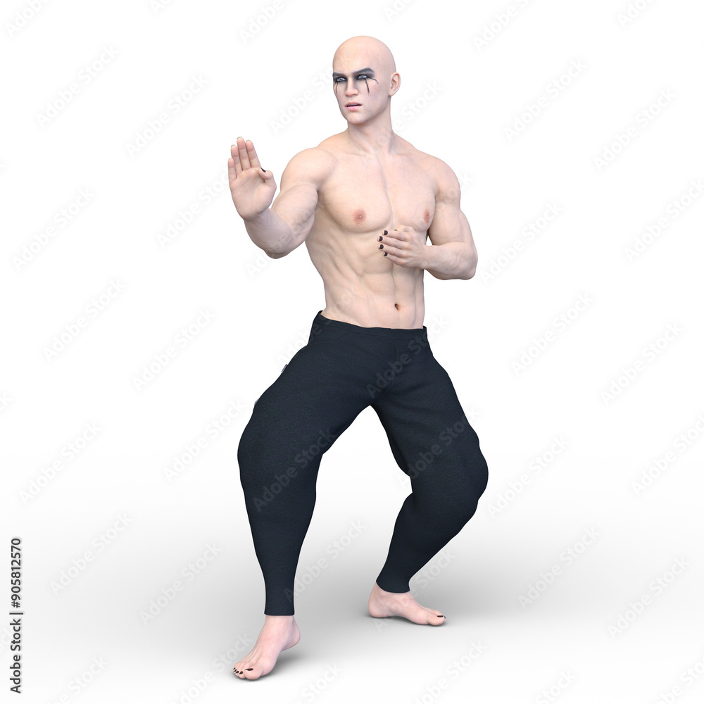 カンフーマスター 3DCGレンダリング カンフーマスター 3DCGレンダリング