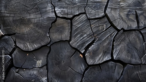 Blackened Wood Texture