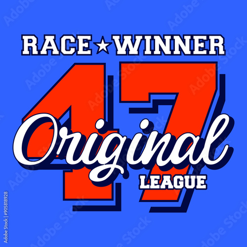 47 ORIGINAL LEAGUE VARSITY SPORT TEXT