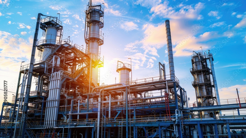 Chemical plant for oil refinement Chemical plant for oil refinement
