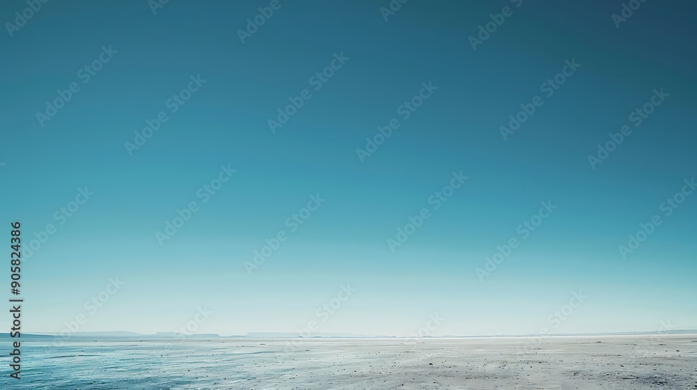 Vast Expanses: A Serene Scene Under a Clear Blue Sky Vast Expanses: A Serene Scene Under a Clear Blue Sky
