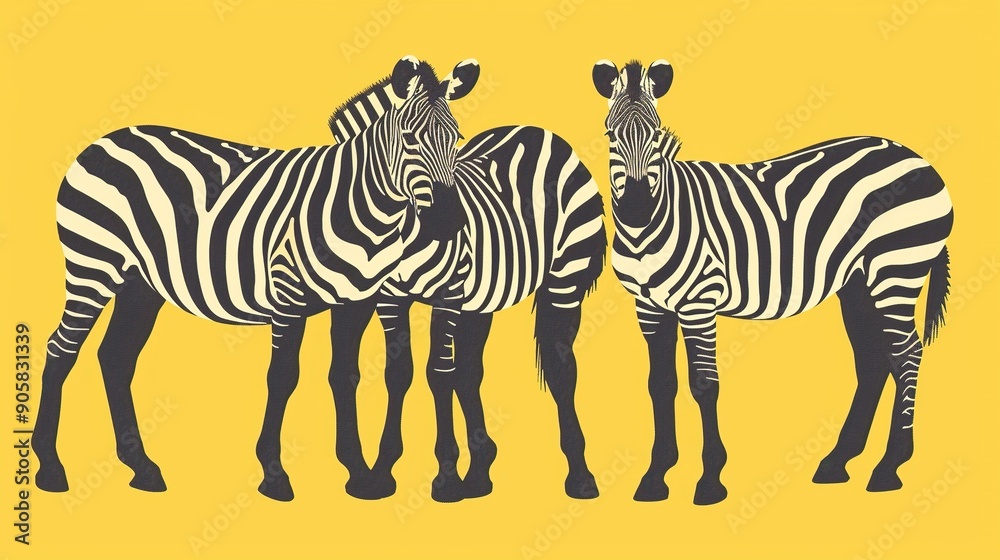 Obraz premium Zebra Facts for Kids: Educational materials and activities about zebras for children. 