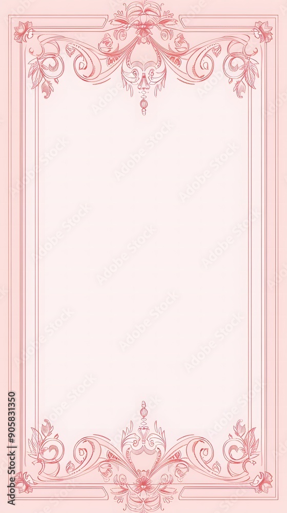 Simple Pink Frame with Clean Design and White Background Simple Pink Frame with Clean Design and White Background