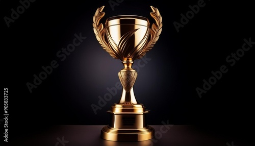 oscar trophy golden award black background russia moscow february 14 2024