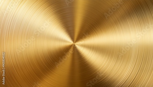 gold metal background with realistic circular brushed texture