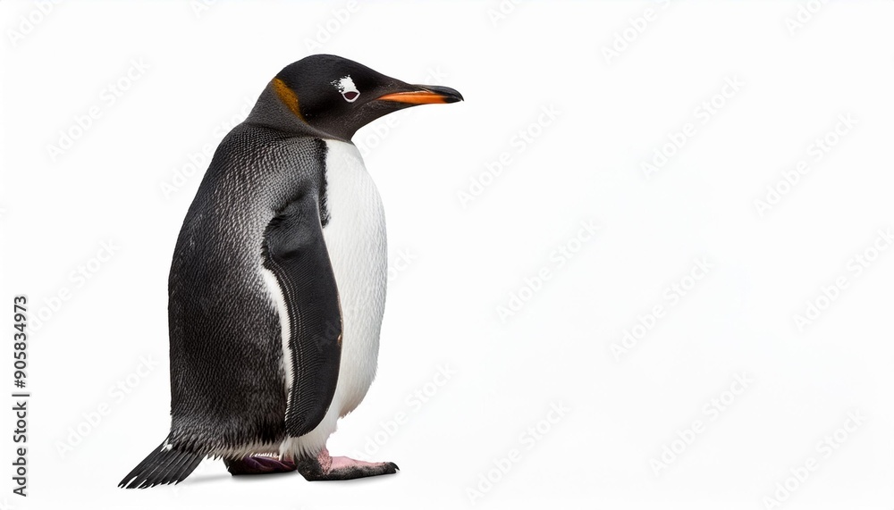 Obraz premium penguin isolated on a white background 3d render