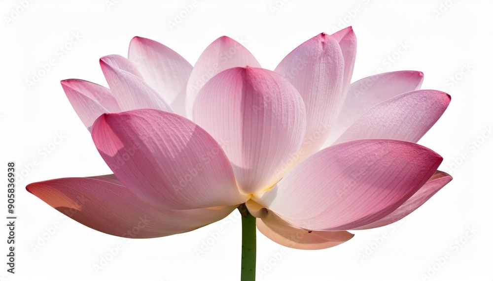 Fototapeta premium pink lotus lotus flower isolated on white background file contains with clipping path so easy to work