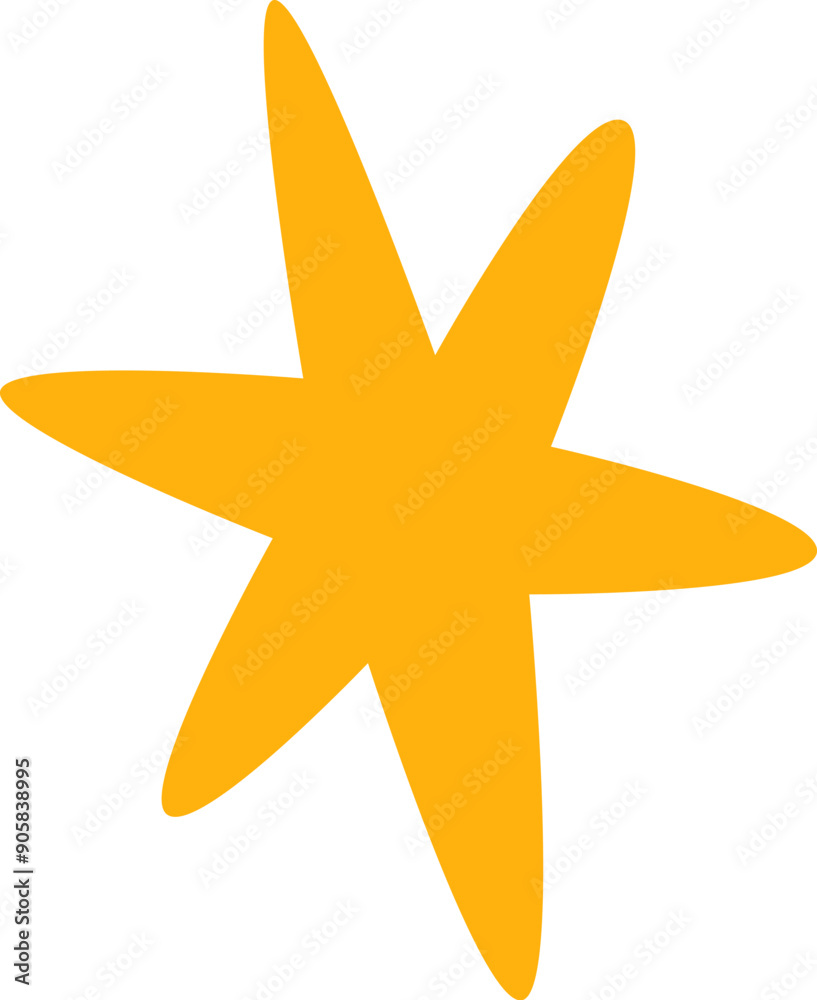 Obraz premium Star Hand Drawn