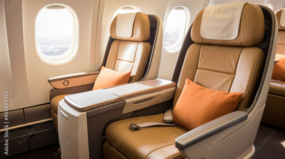 Fototapeta premium airplane interior