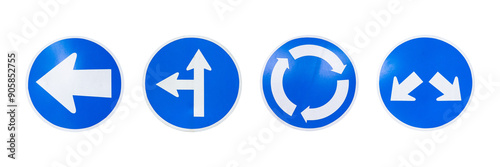 Free Download collection of road traffic sign isolated on white - GFXLoad