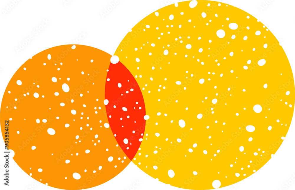 Geometric Circles Risograph Effect Geometric Circles Risograph Effect