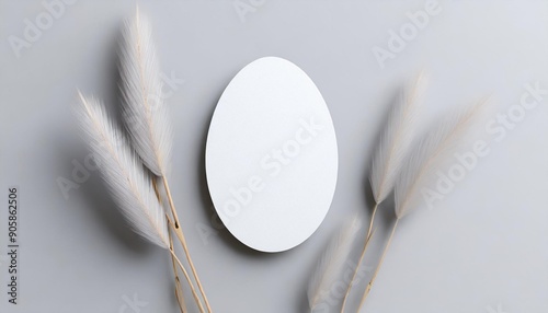 Mockup cards in a minimalistic style. Blank oval form with rounded edges.