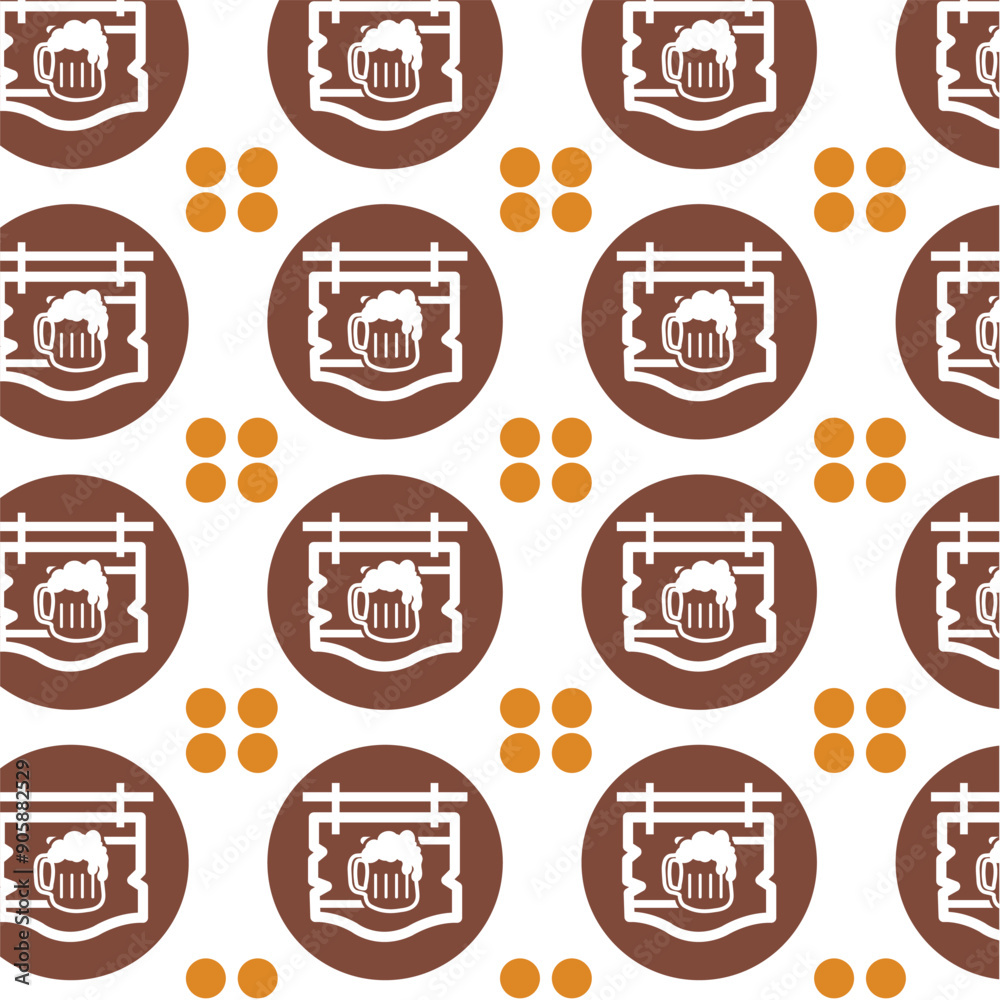 beer icon pattern background beverage Vector beer icon pattern background beverage Vector
