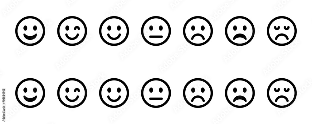 emoticon icon set. emoji vector set emoticon icon set. emoji vector set
