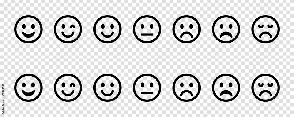 emoticon icon set. emoji vector set emoticon icon set. emoji vector set