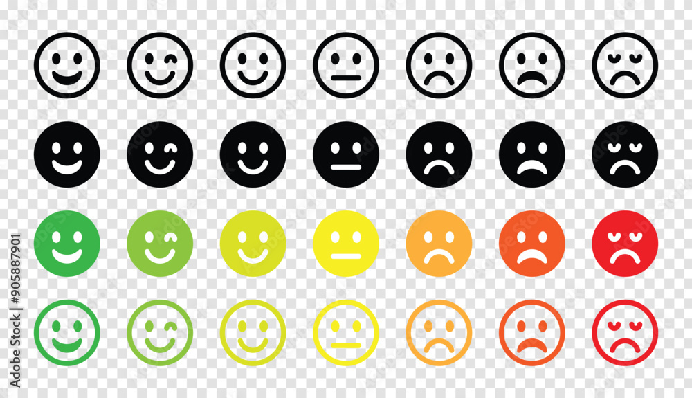 emoticon icon set. emoji vector set emoticon icon set. emoji vector set