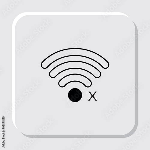 Wi-fi zone icon Connection symbol Vector
