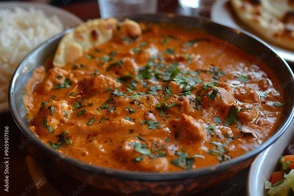 Indian spicy curry masala with chicken Indian spicy curry masala with chicken