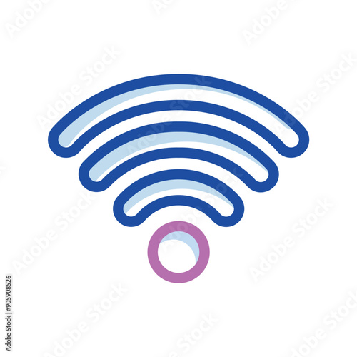 Wi-fi zone icon Connection symbol Vector