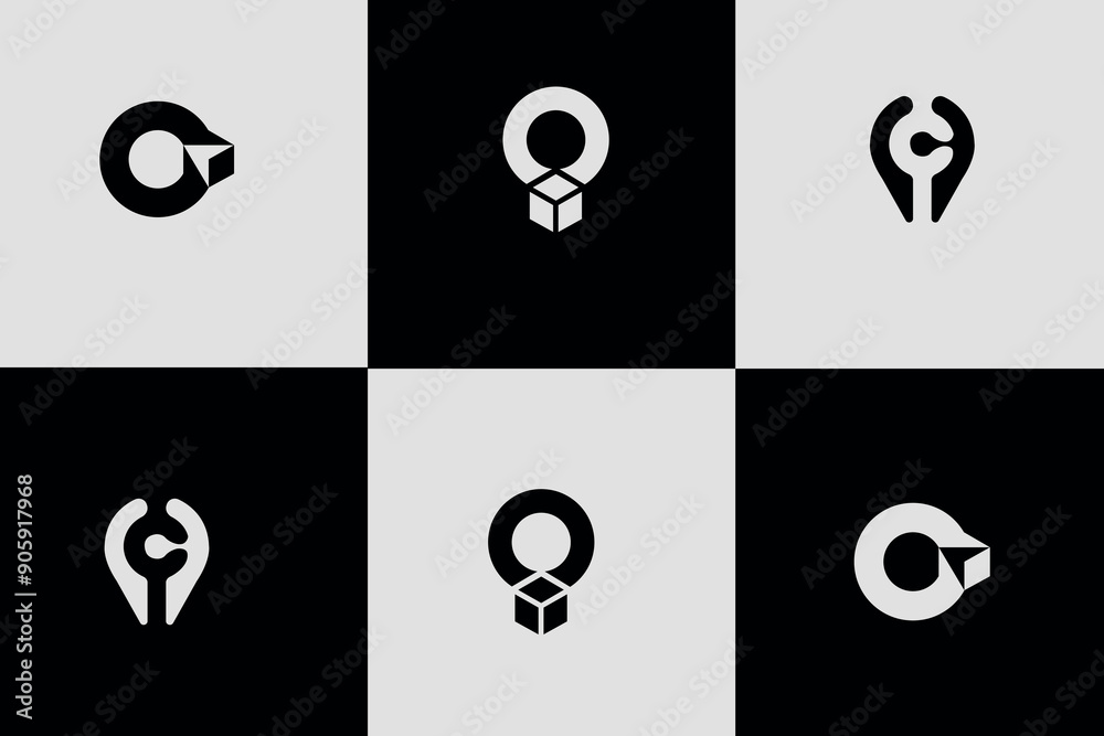 Global Positioning System icon template. Navigation mark. Spot sign vector, Set of eight minimalistic trendy shapes. Global Positioning System icon template. Navigation mark. Spot sign vector, Set of eight minimalistic trendy shapes.