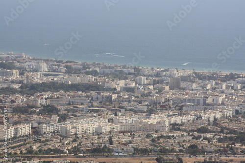 A view of the city of Agadir from the top of the mountain on July 29 2024.