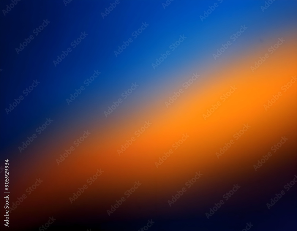 Naklejka premium abstract background.a visually striking dark blue and orange gradient abstract background banner with a subtle blur, suitable for contemporary digital art pieces