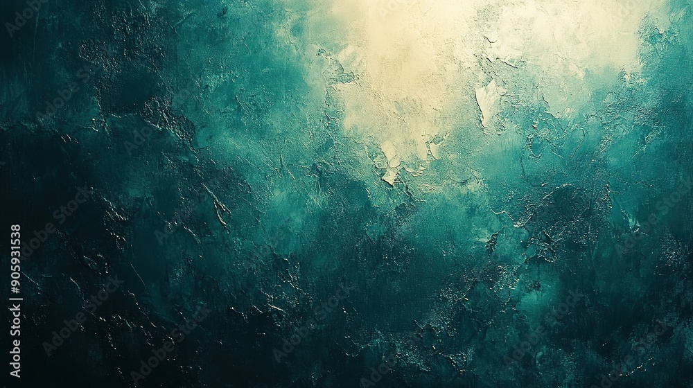 Textured Teal and Beige Background with Uneven Light Textured Teal and Beige Background with Uneven Light