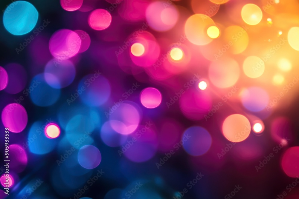 Blured bright and dark colorful background - selective focus photo of fiber optics led light, ai Blured bright and dark colorful background - selective focus photo of fiber optics led light, ai