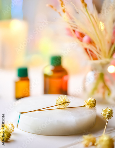 Gold and White Minimalist Spa