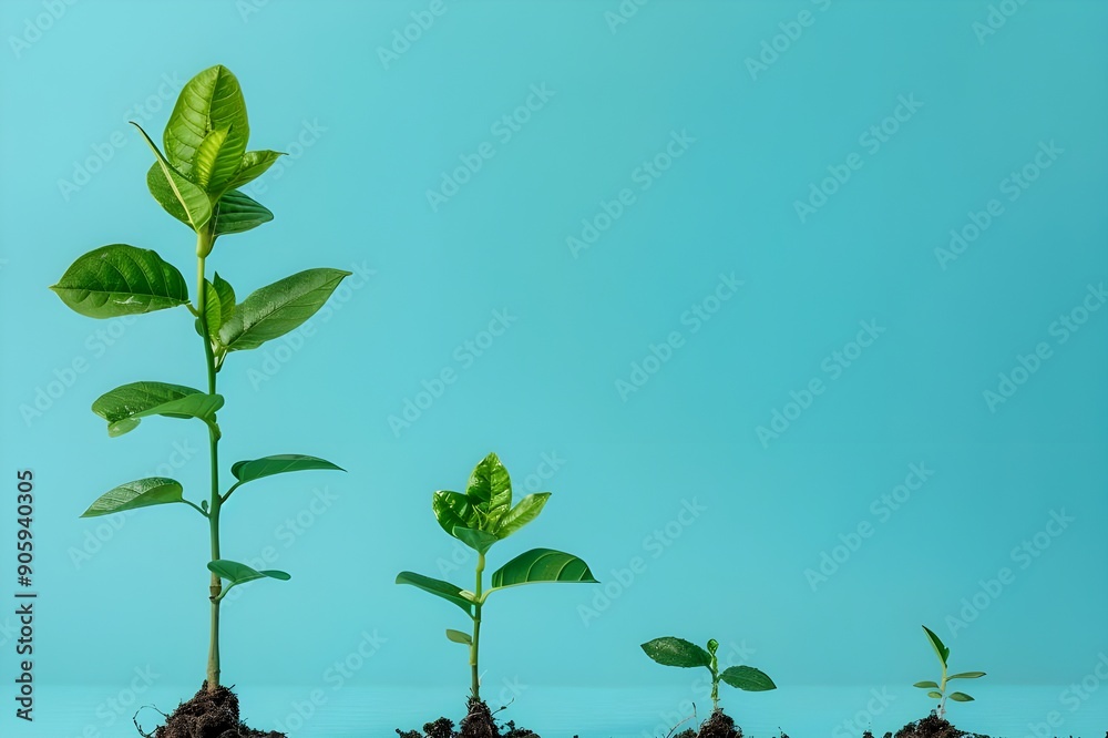 Growth and Progress: Tiny Plants in Soil Growth and Progress: Tiny Plants in Soil
