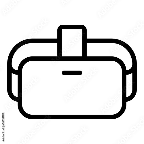 Vr headset icon. Vector line icon