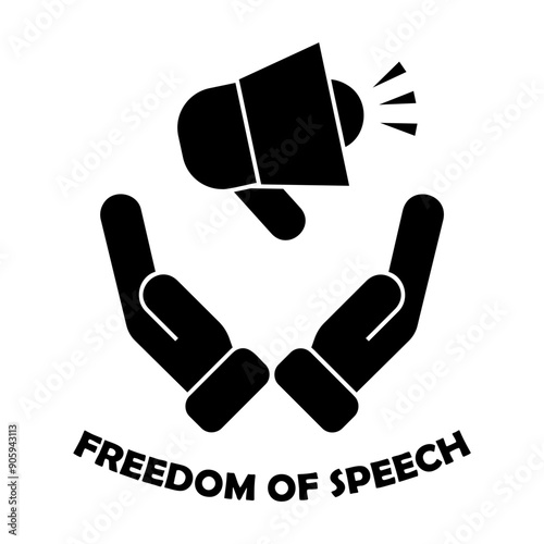 freedom of speech Solid icon