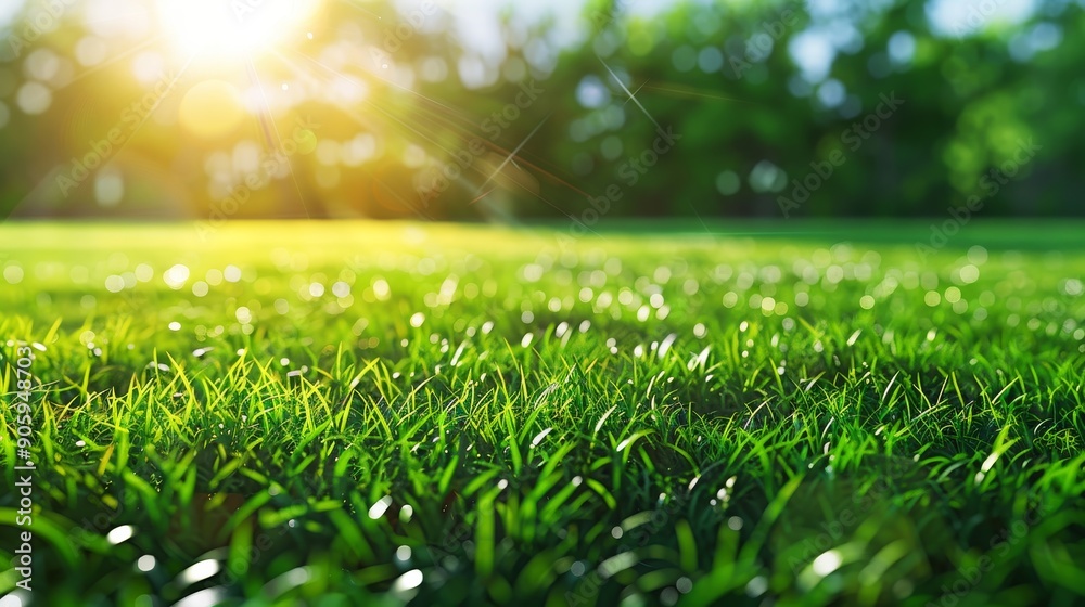 A vibrant image showcasing a close-up of lush green grass bathed in sunlight, symbolizing nature, growth, freshness, serenity, and vitality. A vibrant image showcasing a close-up of lush green grass bathed in sunlight, symbolizing nature, growth, freshness, serenity, and vitality.