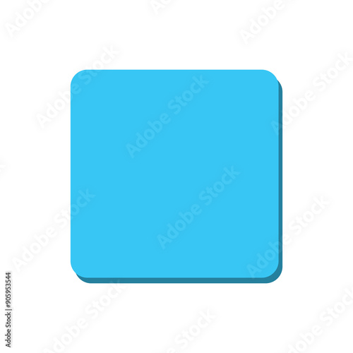 Square 2D basic geometry shape vector illustration, math geometric shape