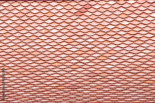 Roof tile clay texture light brown background with seamless patterns 