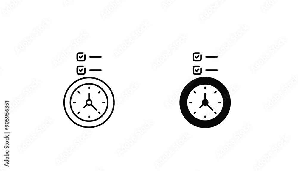Time Management icon design with white background stock illustration Time Management icon design with white background stock illustration