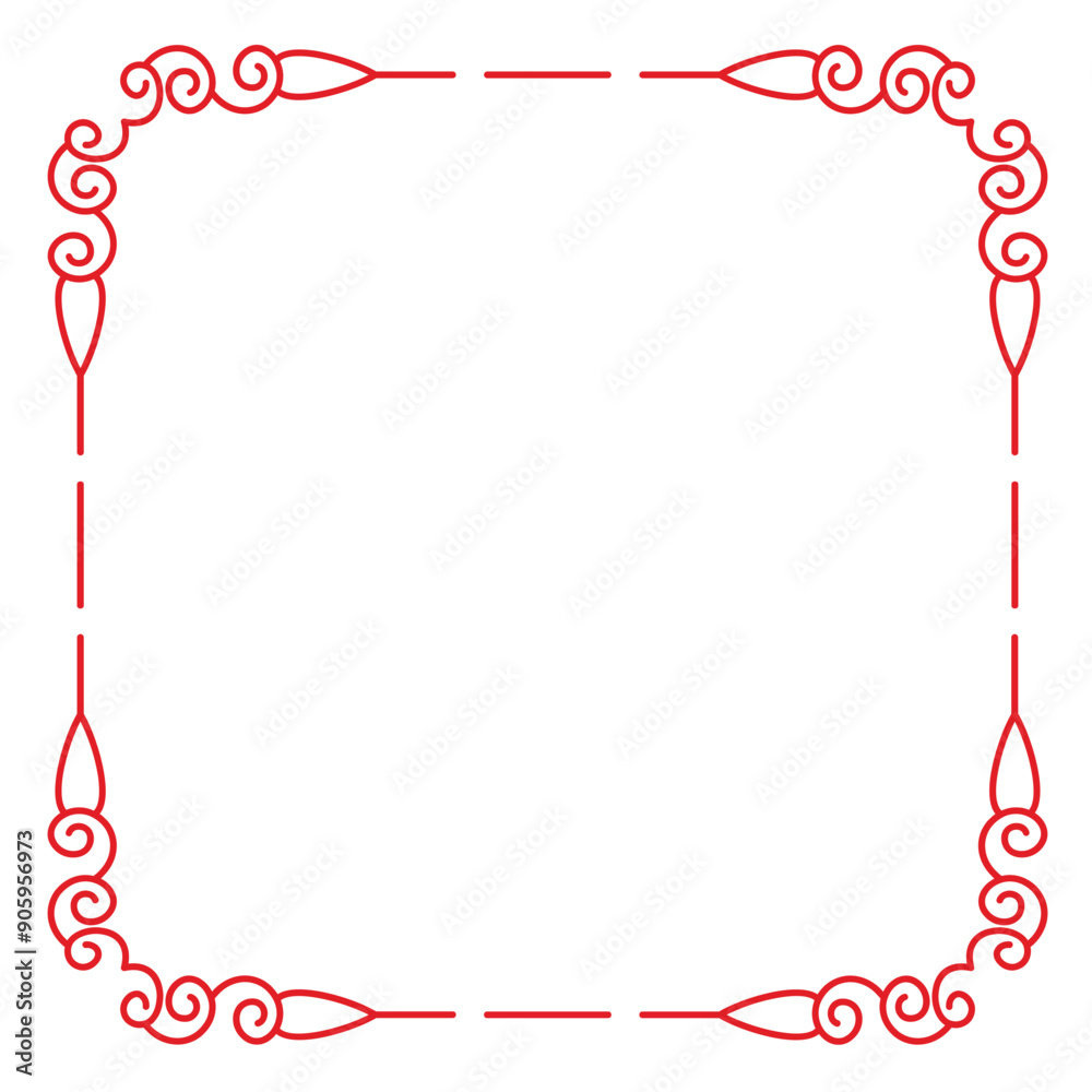 Ornate square frame Ornate square frame