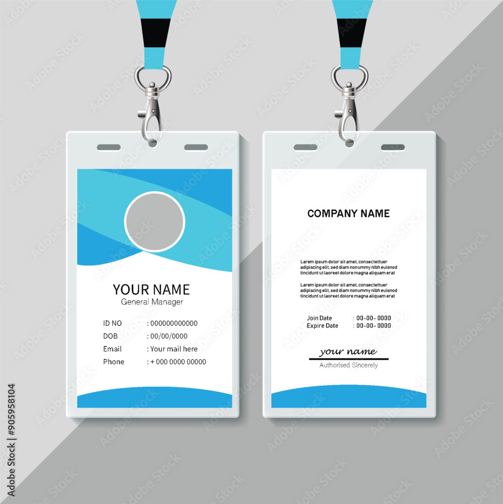 Corporate Id card design template Corporate Id card design template