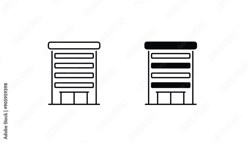 Office Building icon design with white background stock illustration Office Building icon design with white background stock illustration
