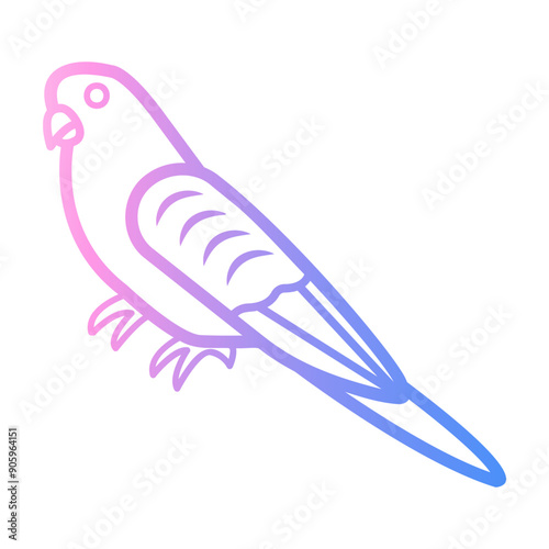 budgerigar Line Gradient Icon