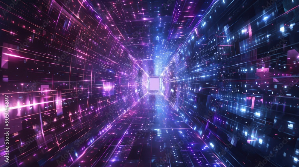 Sparkling digital energy fields in cyberspace