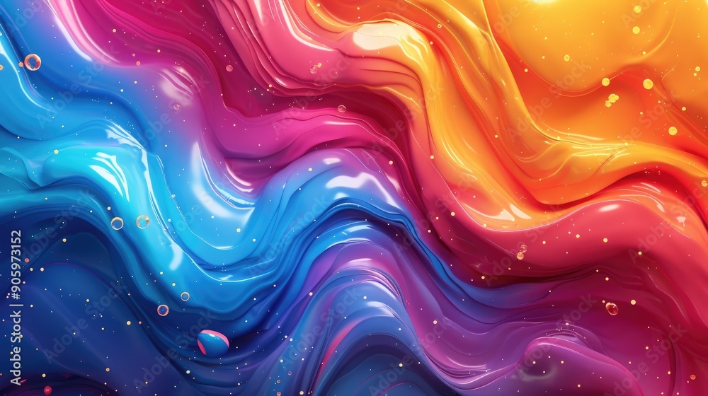 Bright gradient with liquid-like texture Bright gradient with liquid-like texture