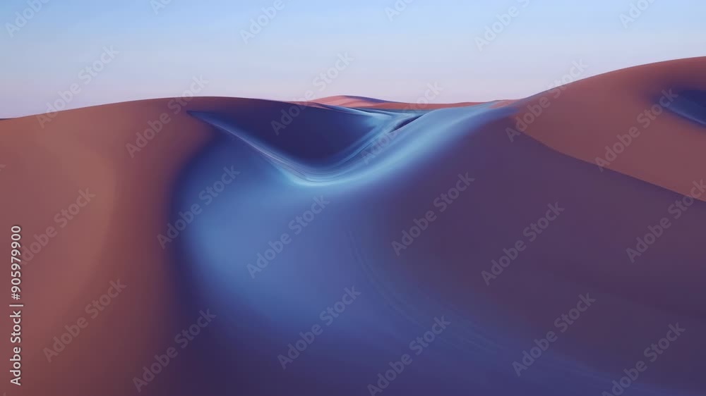 Like a mirage in the desert the image flickers and bends revealing new and unexpected forms with each undulation of the sine wave.