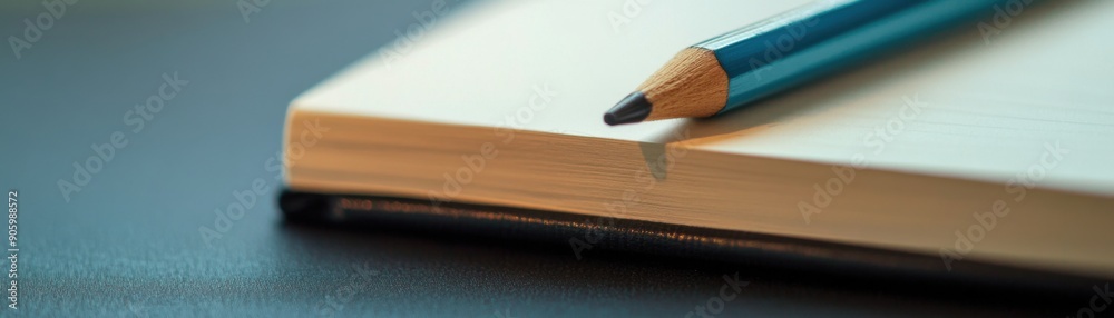 Obraz premium Creative Journey: Close-Up of Artist's Sketchbook Symbolizing Inspiration and Growth